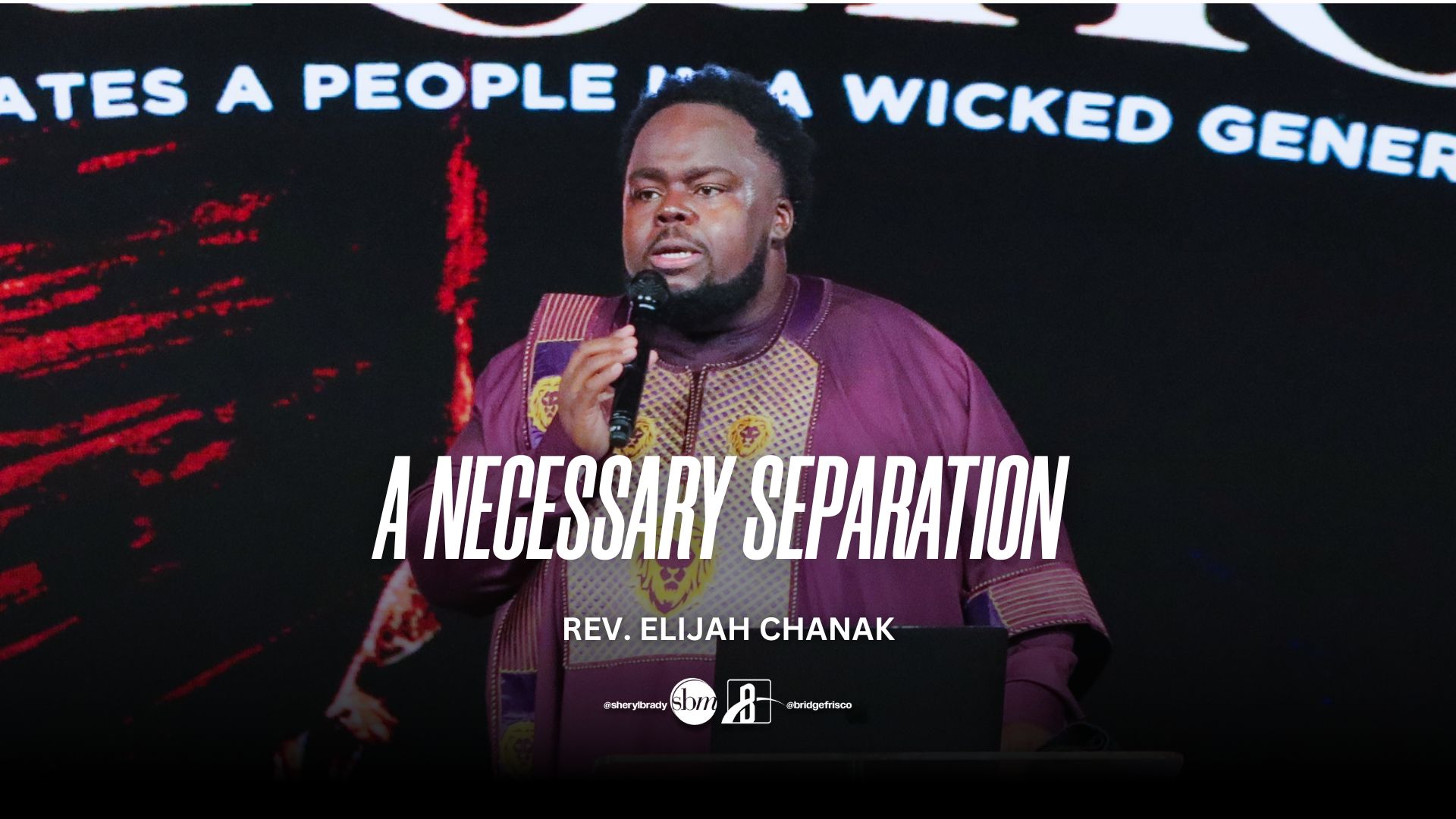 Latest sermon speaker featured image, typically Pastor Sheryl Brady or an associate Pastor of The Potter's House of North Dallas in Frisco, Texas
