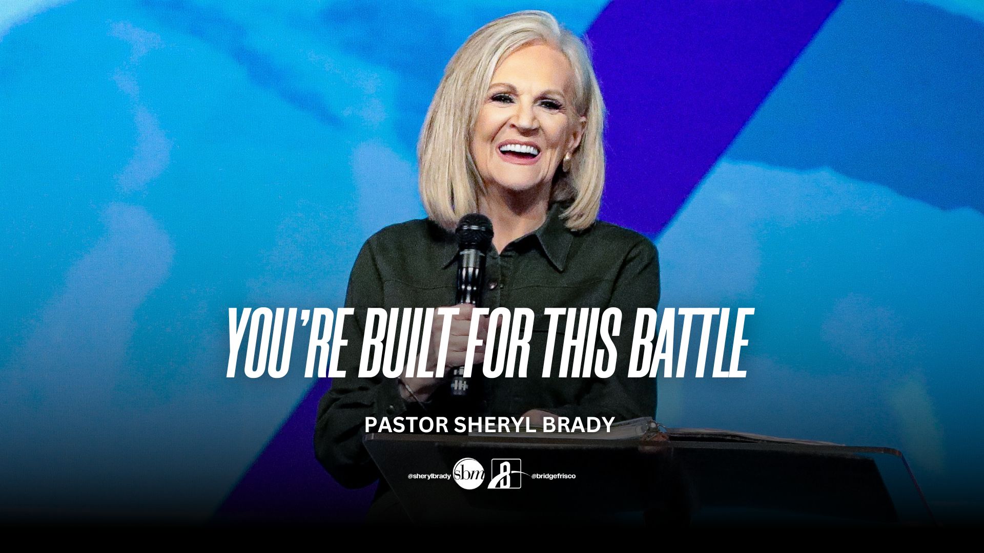 Latest sermon speaker featured image, typically Pastor Sheryl Brady or an associate Pastor of The Potter's House of North Dallas in Frisco, Texas