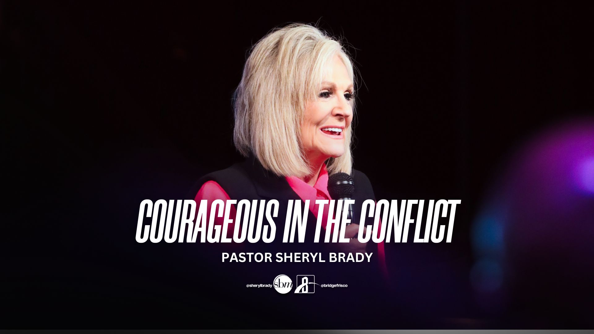 Latest sermon speaker featured image, typically Pastor Sheryl Brady or an associate Pastor of The Potter's House of North Dallas in Frisco, Texas