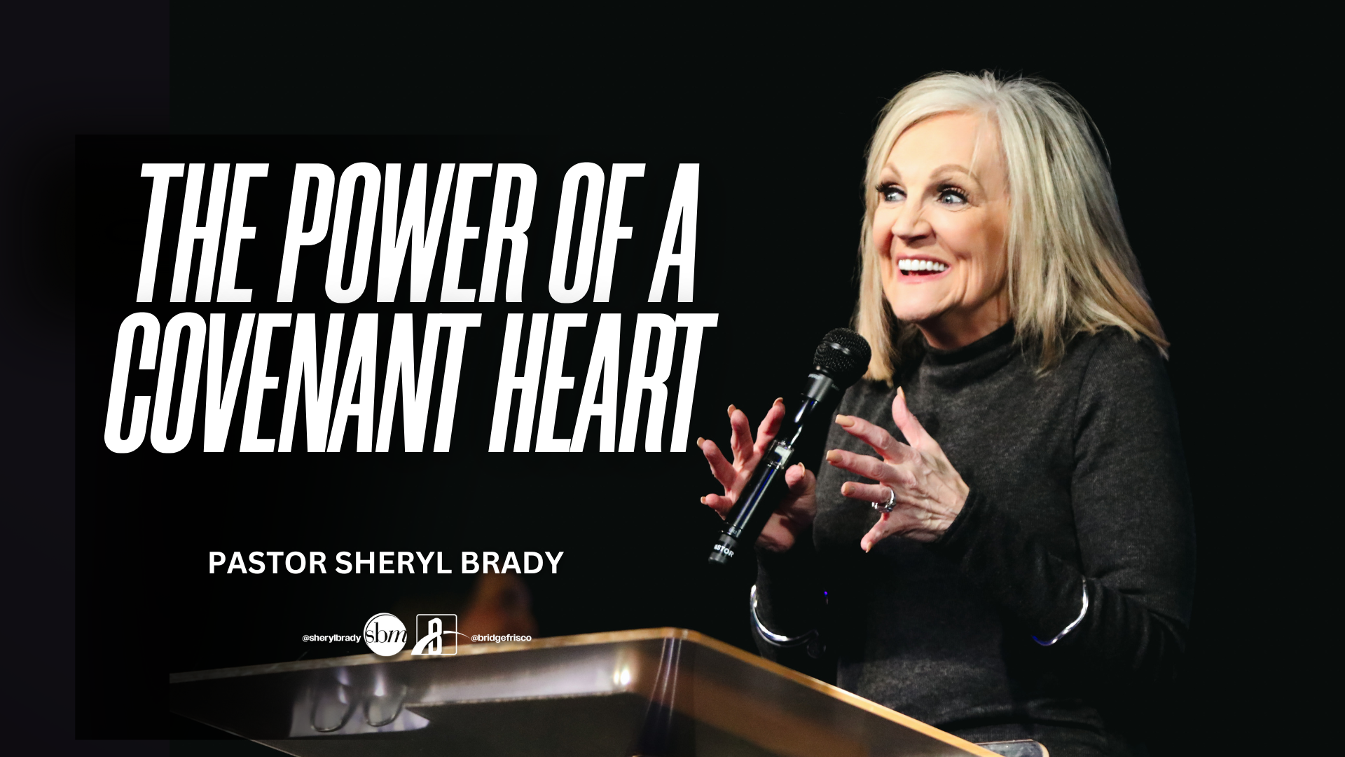 Latest sermon speaker featured image, typically Pastor Sheryl Brady or an associate Pastor of The Potter's House of North Dallas in Frisco, Texas