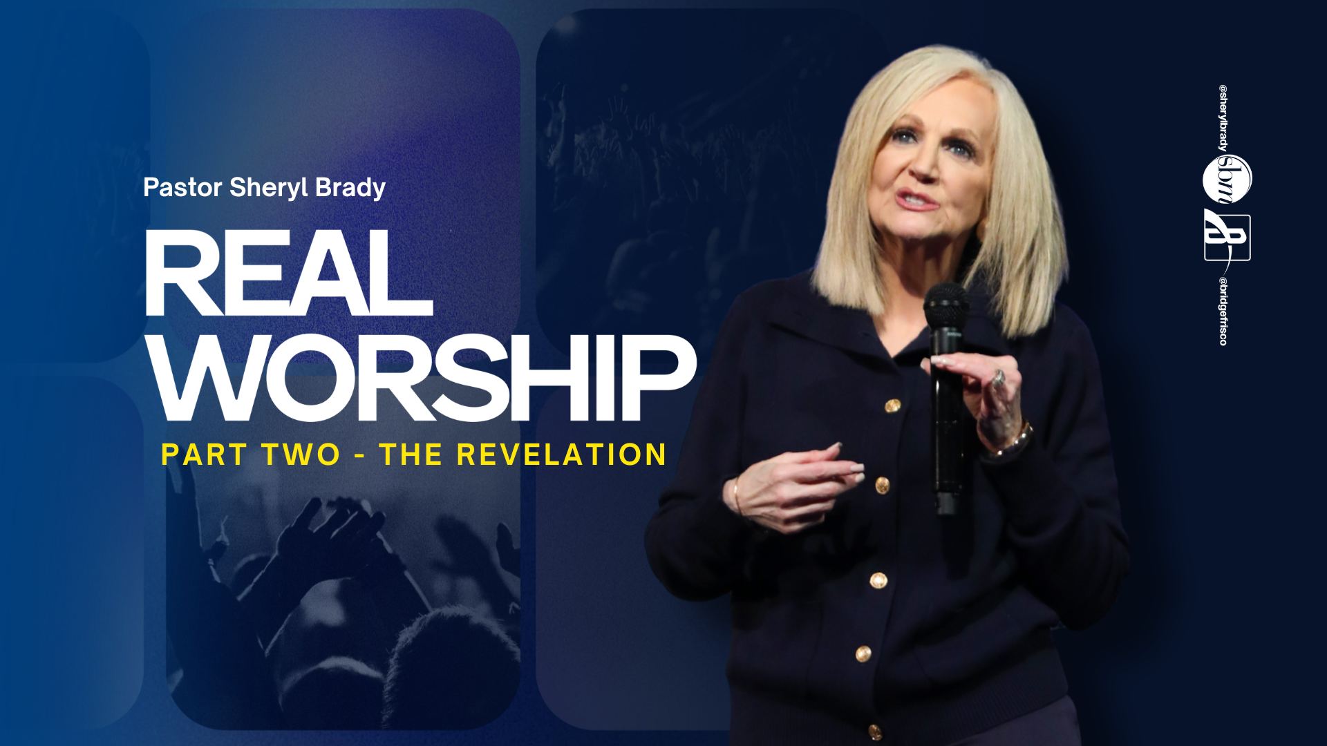 Latest sermon speaker featured image, typically Pastor Sheryl Brady or an associate Pastor of The Potter's House of North Dallas in Frisco, Texas