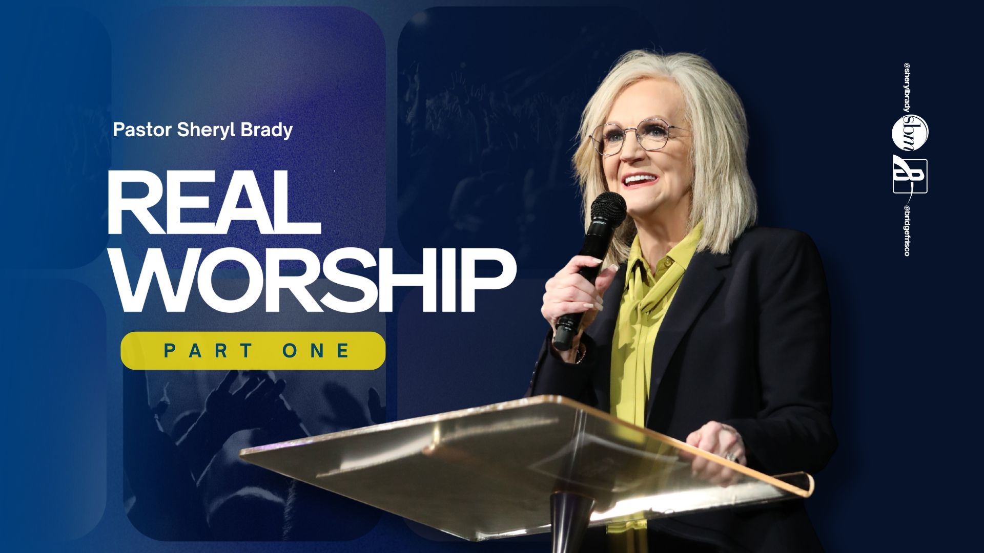 Latest sermon speaker featured image, typically Pastor Sheryl Brady or an associate Pastor of The Potter's House of North Dallas in Frisco, Texas