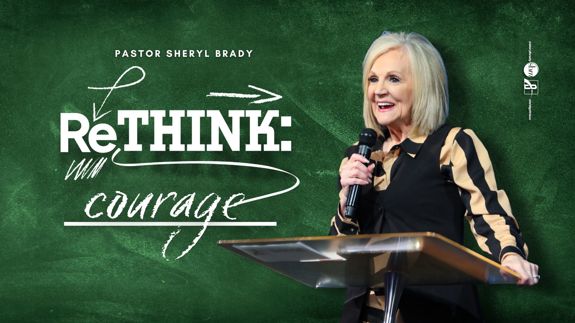 2026 Sermon Graphic Latest sermon speaker featured image, typically Pastor Sheryl Brady or an associate Pastor of The Potter's House of North Dallas in Frisco, Texas